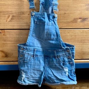 Denim Coverall Shorts
